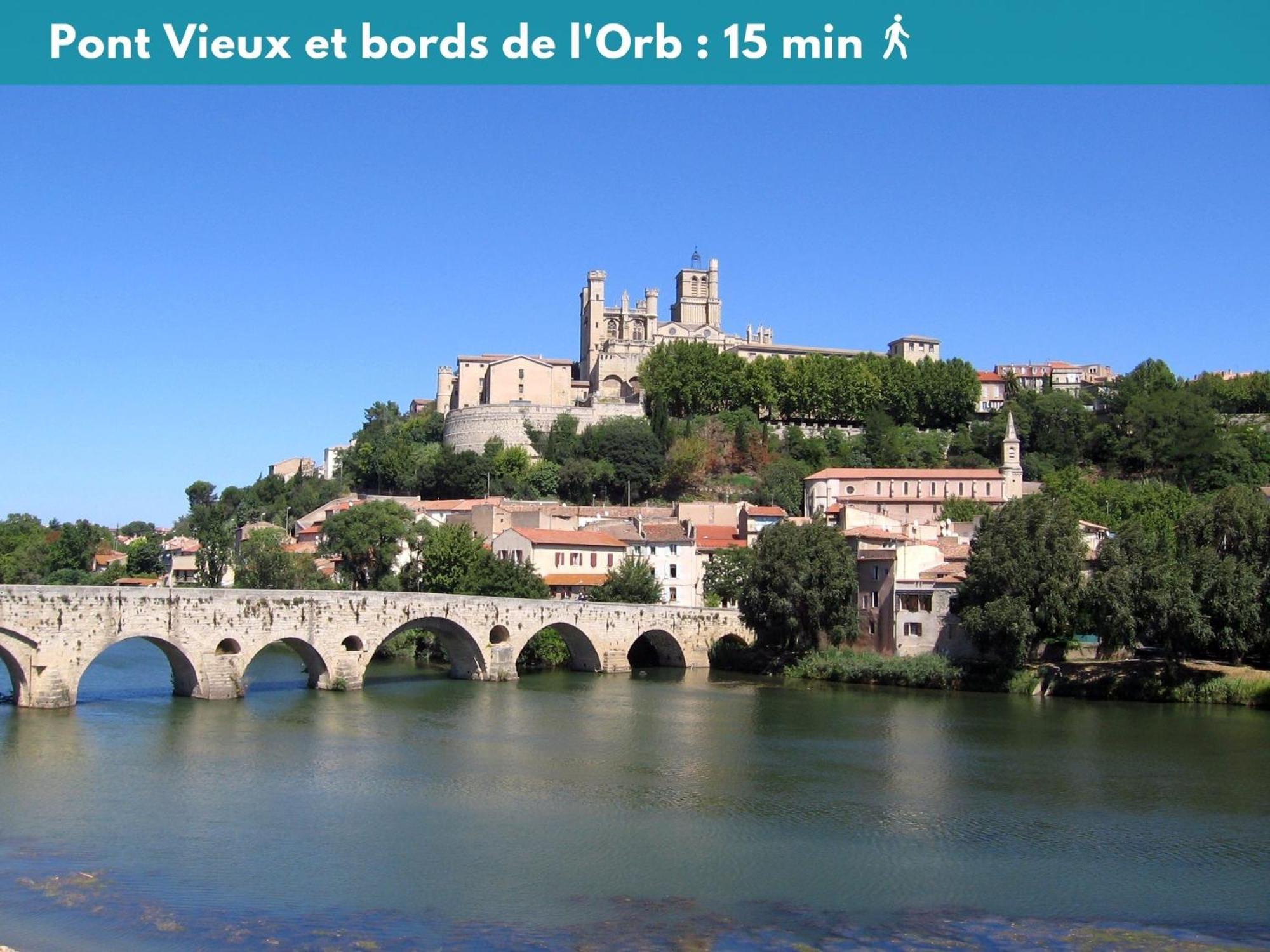 Joli Studio Climatise 'Alma 4' - Coeur De Beziers - Wifi Fibre - Netflix ภายนอก รูปภาพ